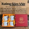 Bộ cốc sứ 4 món in logo dáng trụ lùn quai C 300ml BCS-27
