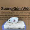Ly sứ cafe in logo màu trắng dung tích 220ml LSCF-12