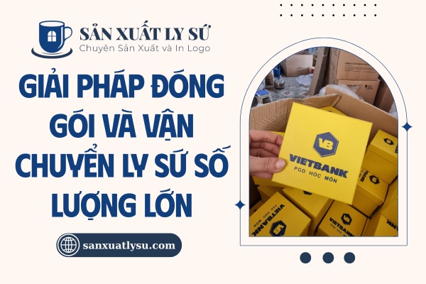 Giải pháp đóng gói và vận chuyển ly sứ số lượng lớn