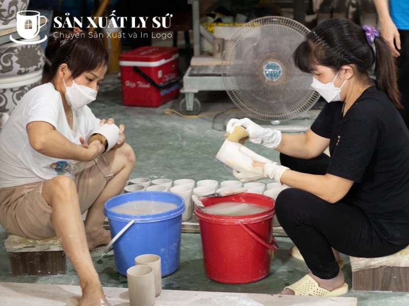 Quy trình nung ly sứ tiêu chuẩn
